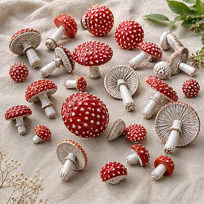 Doku transfer matı Mushroom Spores;15x15 cm - 2