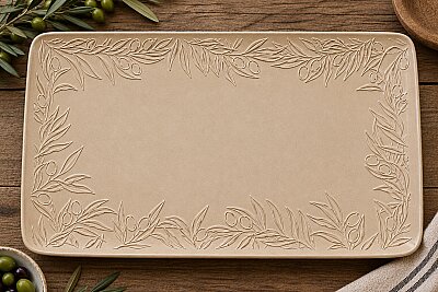 Doku transfer matı Olive Plate; 33x22 cm (1)