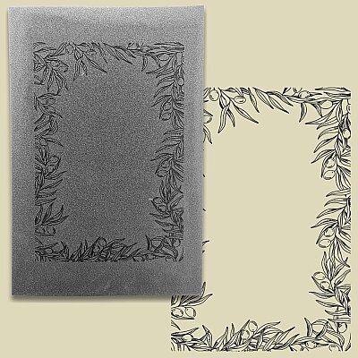 Doku transfer matı Olive Plate; 33x22 cm