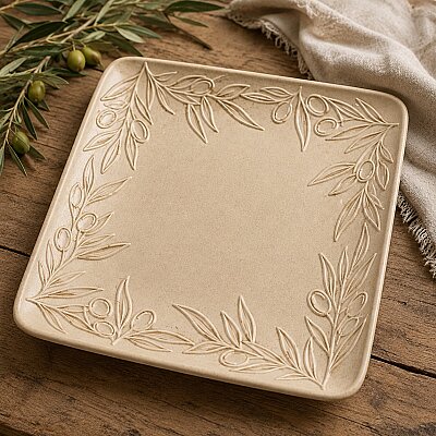 Doku transfer matı Olive Plate;15x15 cm - 2
