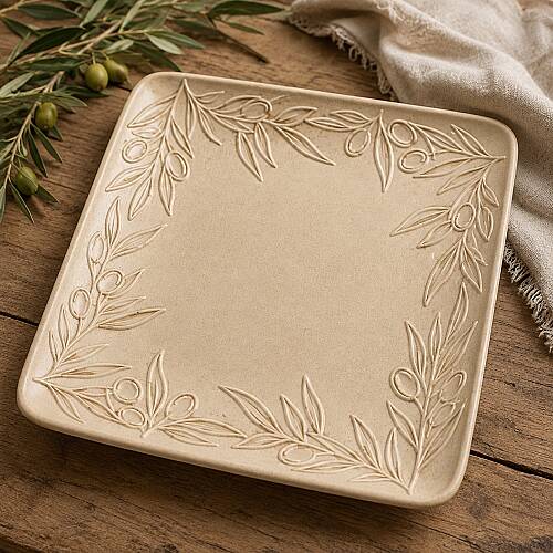 Doku transfer matı Olive Plate;15x15 cm - 2