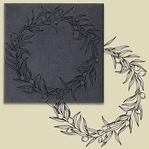 Doku transfer matı Olive Wreath; 30x30 cm - 1