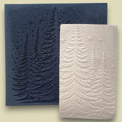 Doku transfer matı Pine Background; 15x15 cm