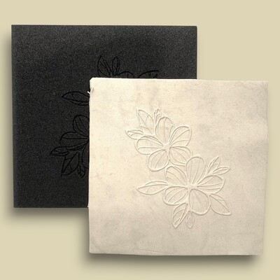 Paku Malzeme - Doku transfer matı Plumeria Flower; 15*15 cm