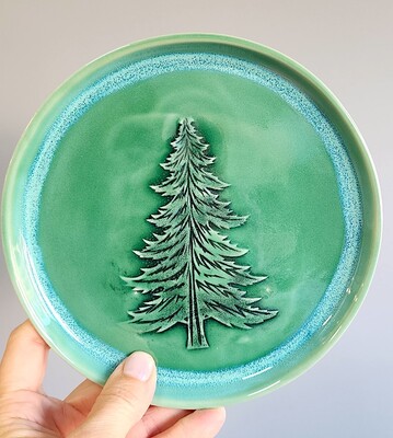 Doku transfer matı Single Pine Tree-2; 15*15 cm - Thumbnail