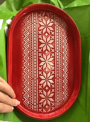 Paku Malzeme - Doku transfer matı Snowflakes Sweater; 32*22 cm (1)