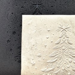 Paku Malzeme - Doku transfer matı Sparkling Christmas Tree; 15x15 cm (1)