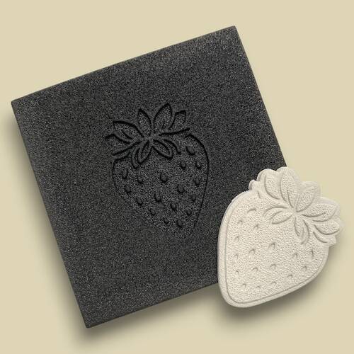 Doku transfer matı Strawberry-1; 8*8 cm