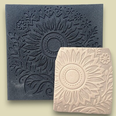 Paku Malzeme - Doku transfer matı Sunflower; 15x15 cm Paku Malzeme - Doku transfer matı Sunflower; 15x15 cm