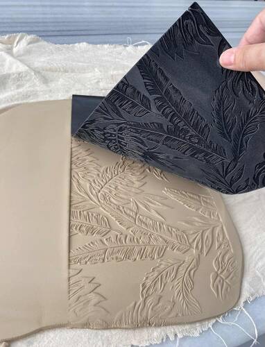 Doku transfer matı TROPICAL LEAVES; 36x18 cm