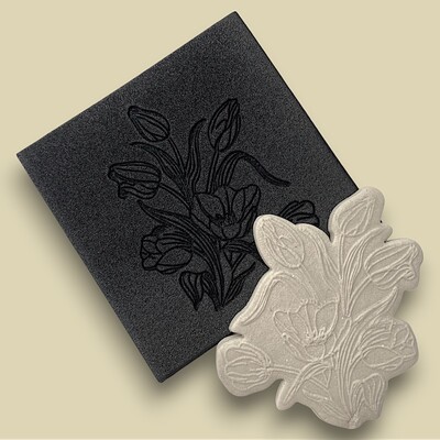 Paku Malzeme - Doku transfer matı Tulip-2; 8*8 cm Paku Malzeme - Doku transfer matı Tulip-2; 8*8 cm