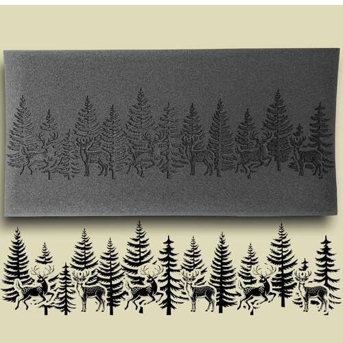 Doku transfer matı Winter Forest; 38x19 cm