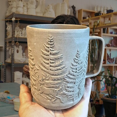 Paku Malzeme - Doku transfer matı Winter Forest; 38x19 cm (1)