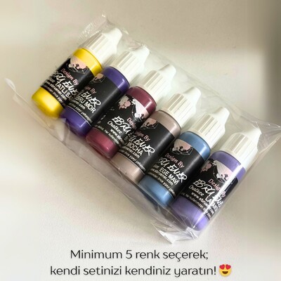 Ebru Ener - EBRU ENER Chalkee su bazlı akrilik 10 gram; 5'li SET