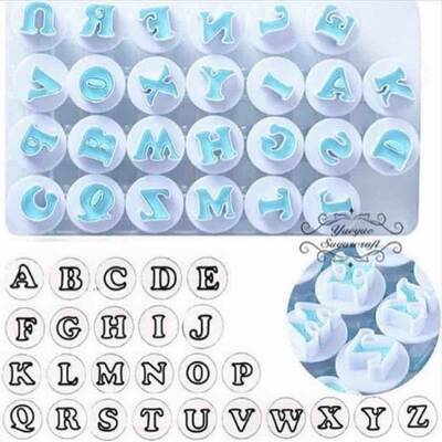 Alphabet plunger set Upper Case 1,8 cm