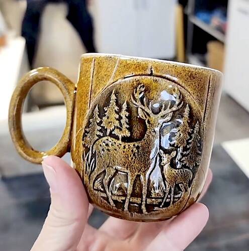 Foam transfer sheet Squirrel on Winterland-3; 8x8 cm