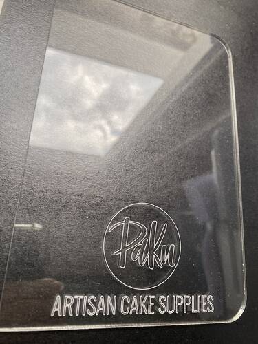 Ganache Scraper akrilik pleksi 