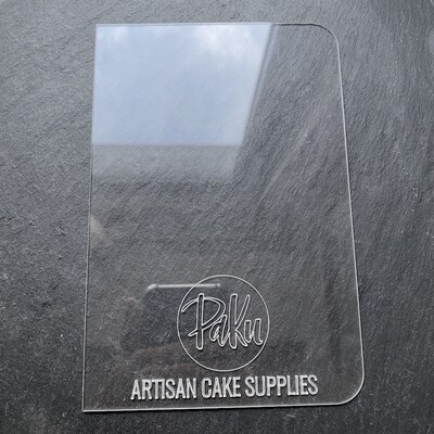 Paku Malzeme - Ganache Scraper akrilik pleksi İNCE; 18x12 cm