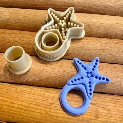 Paku Malzeme - Gözlük tutucu plastik kesici STARFISH; 42 mm