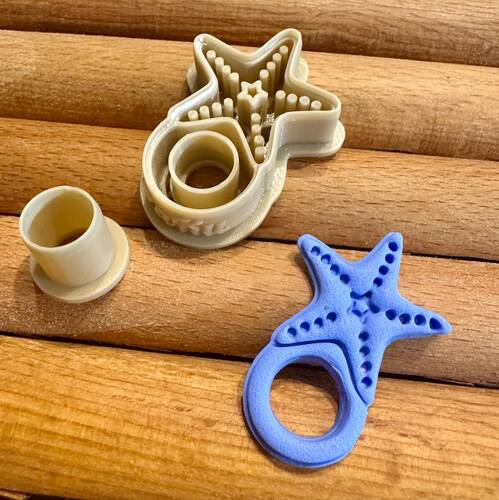 Gözlük tutucu plastik kesici STARFISH; 42 mm