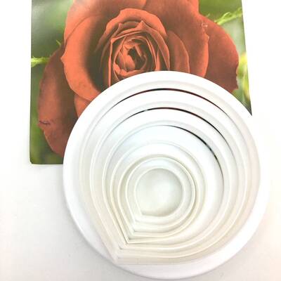 Gül plastik kesici seti; 7 parça - 1