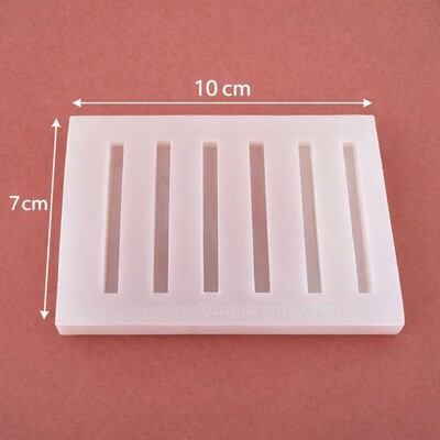 Hoop Holder silikon tutucu + akrilik tepsi seti; 10*7 cm - Thumbnail