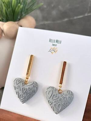 Texture Rubber Sheet FUNKY HEARTS; 10*7 cm Texture Rubber Sheet FUNKY HEARTS; 10*7 cm