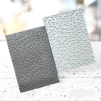 Texture Rubber Sheet LEOPARD; 10*7 cm