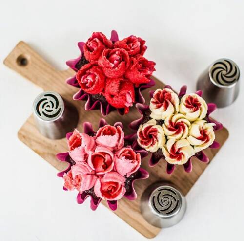 Krema sıkma duy ucu 16′lı Polikarbon Mini Rus Duyu Seti