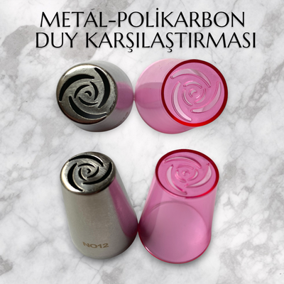 Krema sıkma duy ucu 16′lı Polikarbon Mini Rus Duyu Seti - Thumbnail