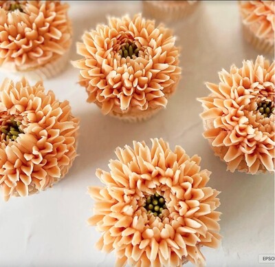 Ateco - Krema sıkma duy ucu Krizantem no: 227 (8 mm ağız çapı) (1)