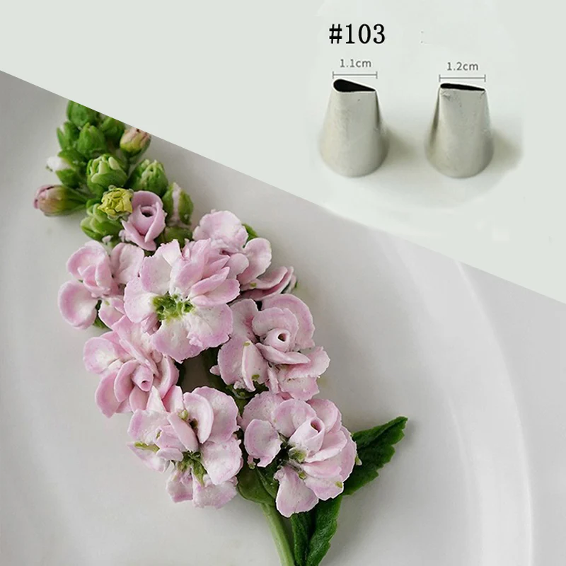 Krema sıkma duy ucu no: 103 düz petal (11 mm ağız çapı)