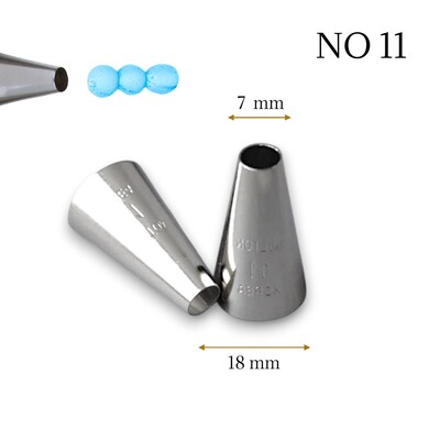 Wilton - Krema sıkma duy ucu no: 11 (7 mm ağız çapı)