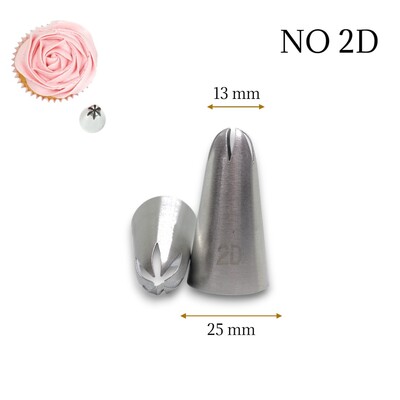 Diğer - Krema sıkma duy ucu no: 2D (13 mm ağız çapı)