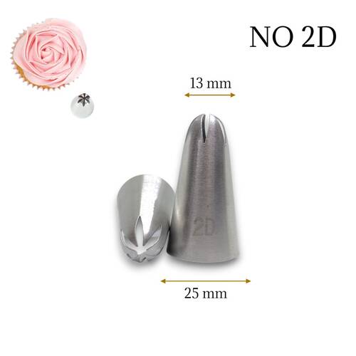 Krema sıkma duy ucu no: 2D (13 mm ağız çapı)