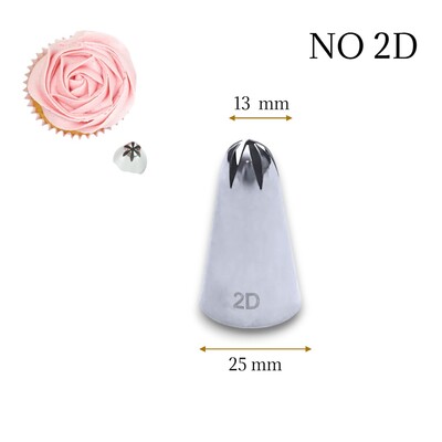 Diğer - Krema sıkma duy ucu no: 2D (13 mm ağız çapı)
