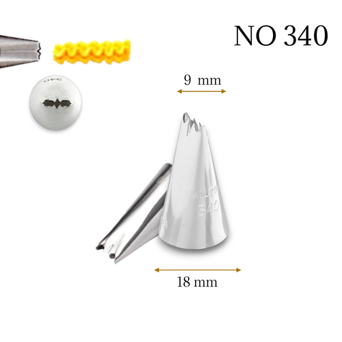 Krema sıkma duy ucu no: 340 Papatya (9 mm ağız çapı)