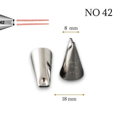 Wilton - Krema sıkma duy ucu no: 42 (8 mm ağız çapı)