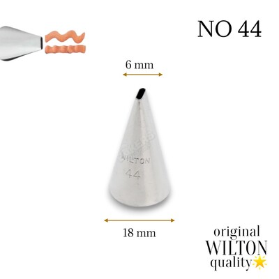 Wilton - Krema sıkma duy ucu no:44 (6 mm ağız çapı)