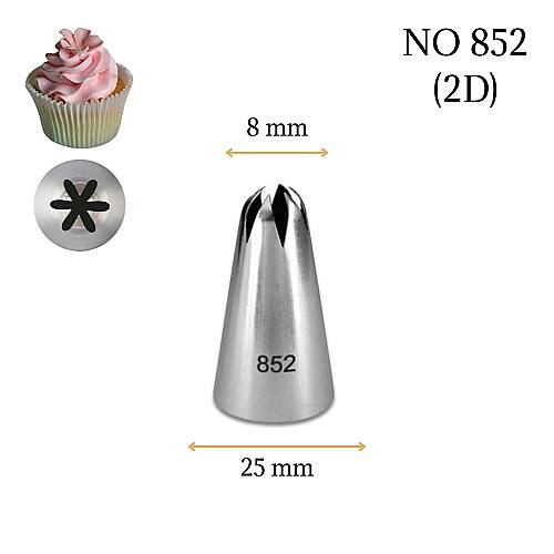 Krema sıkma duy ucu no: 852 (2D) (13 mm ağız çapı) - 1