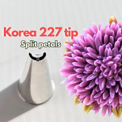 Others - Krema sıkma duy ucu Krizantem no: 227 (8 mm ağız çapı) (1)