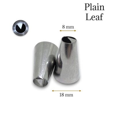 Krema sıkma duy ucu no: Plain Leaf (8 mm ağız çapı) - Thumbnail