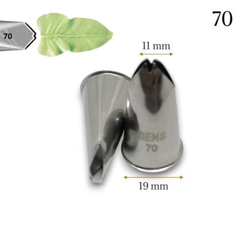Krema sıkma duy ucu no:70 Medium Leaf / Orta boy Yaprak
