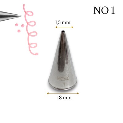 Bens - Krema sıkma duy ucu no:1