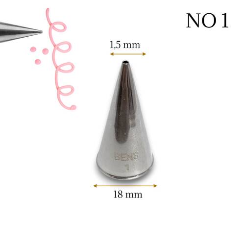 Krema sıkma duy ucu no:1