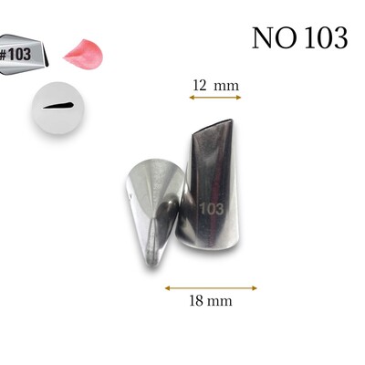 Diğer - Krema sıkma duy ucu no:103 (12 mm ağız çapı)