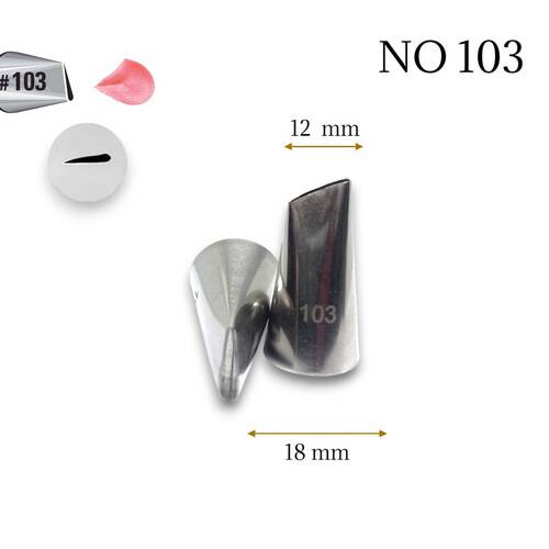 Krema sıkma duy ucu no:103 (12 mm ağız çapı)