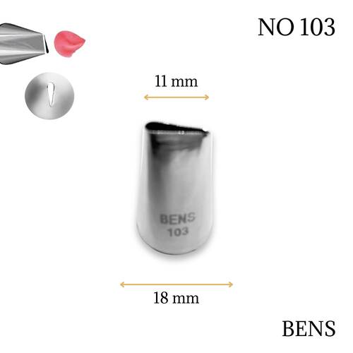 Krema sıkma duy ucu no:103 (11 mm ağız çapı) - 1