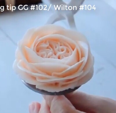 Wilton - Krema sıkma duy ucu no:104 düz petal (14 mm ağız çapı) (1)