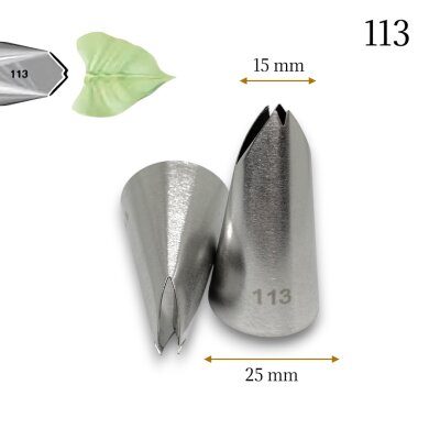 Krema sıkma duy ucu no:113 Large Leaf / Büyük Yaprak